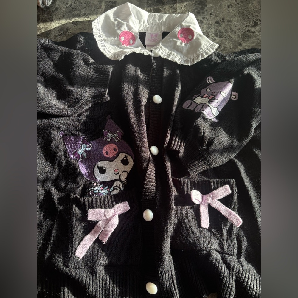 Kuromi Sanrio cardigan